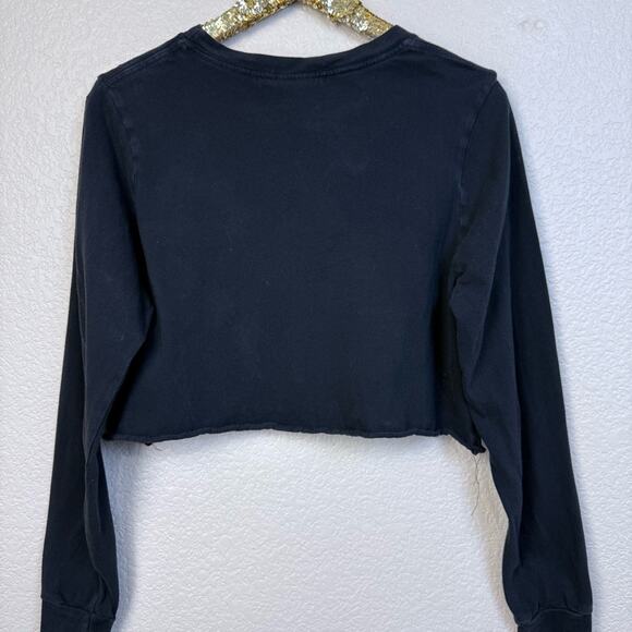 Good American • Black Long Sleeve Crop Top - Picture 11 of 13